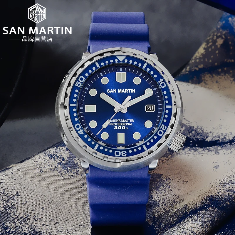 Rts stock free shipment san martin 316L stainless steel cant NH35 mechanical Automatic 30atm Luminous diving watch men for sale
Rts stock free shipment san martin 316L stainless steel cant NH35 mechanical Automatic 30atm Luminous diving watch men for sale