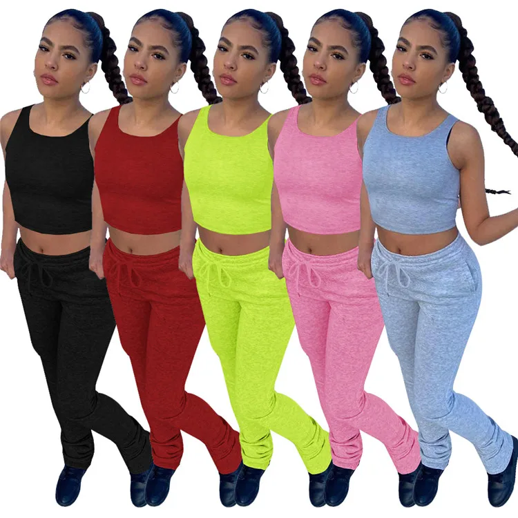 2021 Women 2 piece Set Women Jogging Sets Clothing Biker Woman Trousers Ladies Jumpsuit And Leisure Vest Gym Set, As picture
2021 Women 2 piece Set Women Jogging Sets Clothing Biker Woman Trousers Ladies Jumpsuit And Leisure Vest Gym Set, As picture