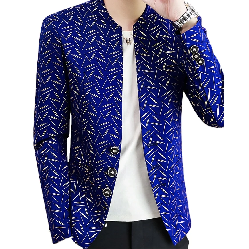 Fashion For Men Mandarin Collar Suit Jacket for men Slim Fit Mens blazer spring and autumn new small suit version slim handsome
Fashion For Men Mandarin Collar Suit Jacket for men Slim Fit Mens blazer spring and autumn new small suit version slim handsome