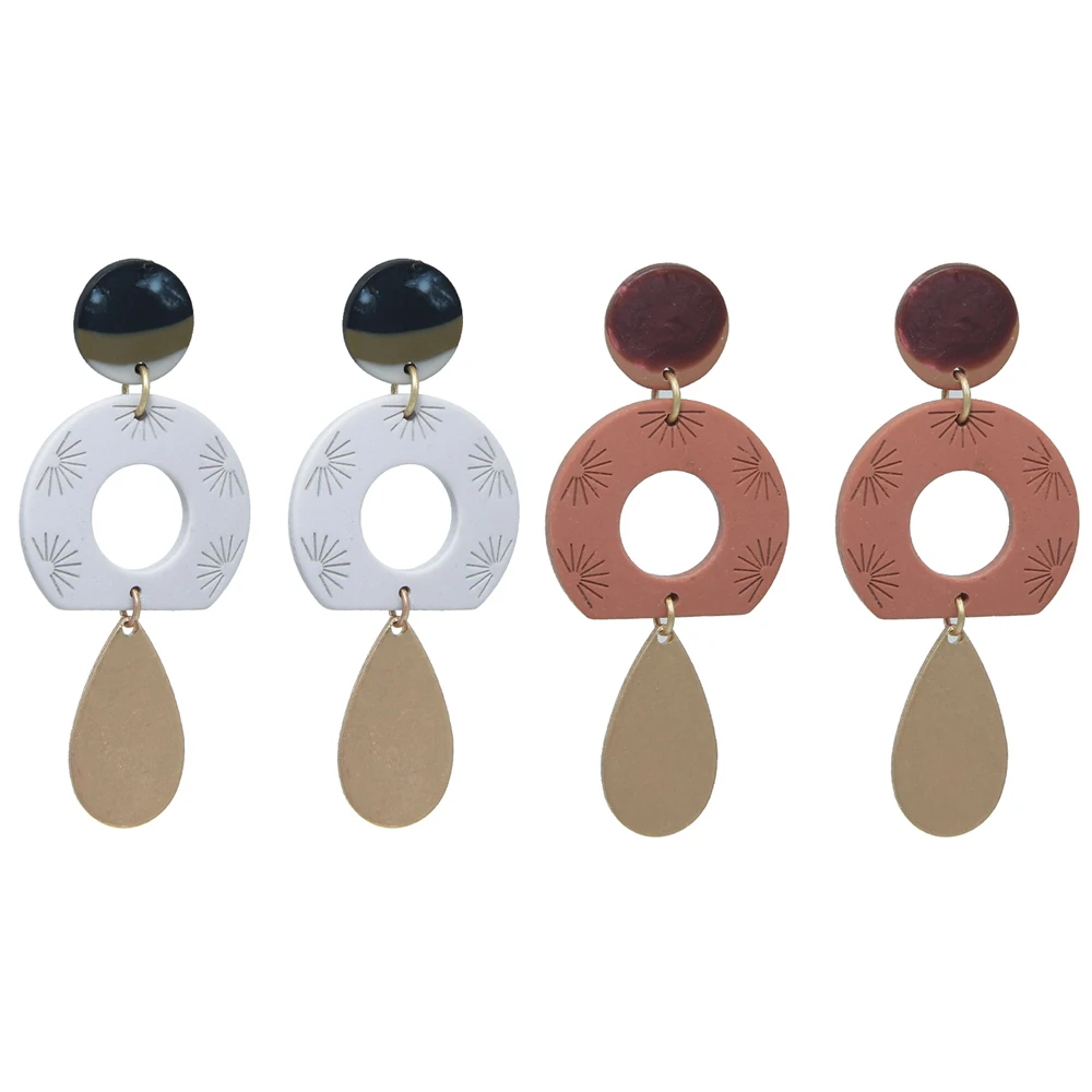 Wholesale 2 Colors Gold Plated Water Drop New Ethnic Women Geometry Jewelry Drop Earrings, Multi 
Wholesale 2 Colors Gold Plated Water Drop New Ethnic Women Geometry Jewelry Drop Earrings, Multi