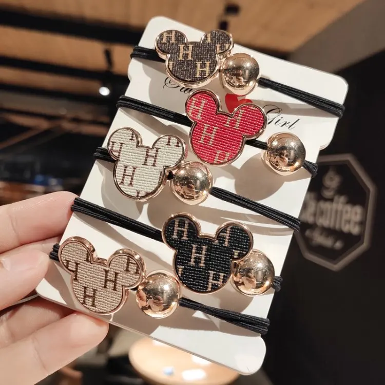 Luxury Designer Hair Ring Cartoon Alphabet Mouse Hair Rope Female Elastic Rubber Hair Band, As picture show colors
Luxury Designer Hair Ring Cartoon Alphabet Mouse Hair Rope Female Elastic Rubber Hair Band, As picture show colors