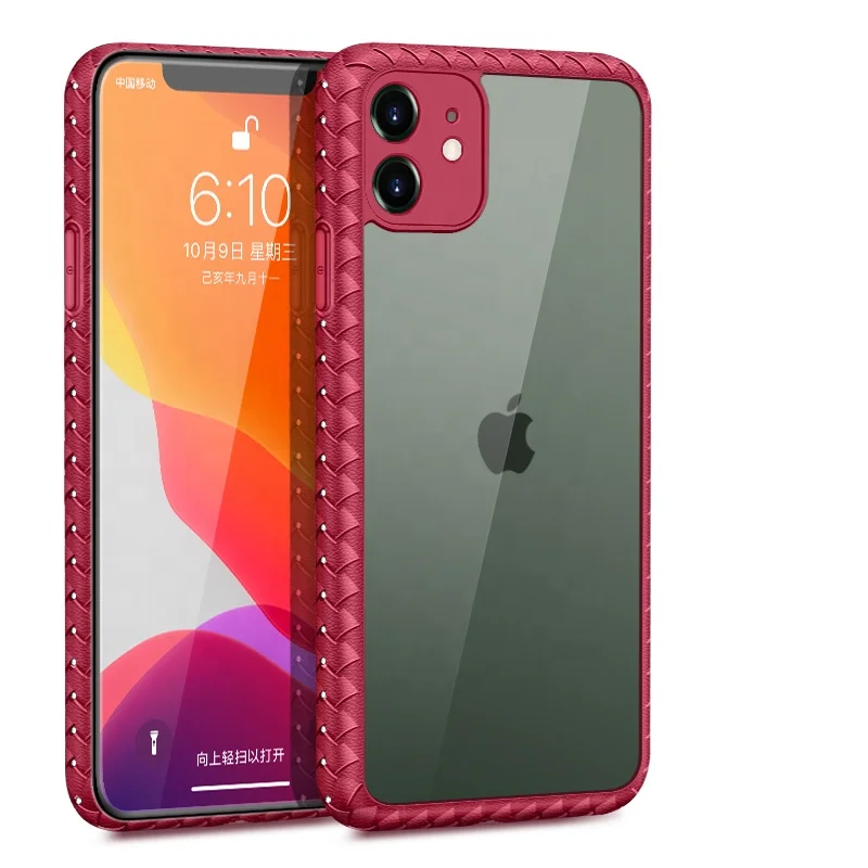 Anti-scratch Soft tpu Weaving Grid Phone Case for iPhone 11 pc back cover, Multi-color, can be customized
Anti-scratch Soft tpu Weaving Grid Phone Case for iPhone 11 pc back cover, Multi-color, can be customized
