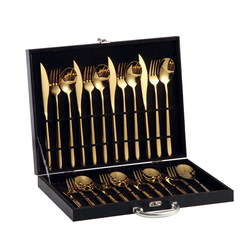 Stainless steel korean flatware 12 pcs /24 pcs sets knife spoon fork gold titanium wedding cutlery dinner set, Customized
Stainless steel korean flatware 12 pcs /24 pcs sets knife spoon fork gold titanium wedding cutlery dinner set, Customized