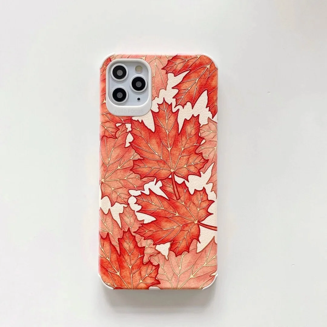 Maple leaf Lens protection Embossed leather Lambskin Phone Case Cover for iPhone 11 Pro Max, Colors optional
Maple leaf Lens protection Embossed leather Lambskin Phone Case Cover for iPhone 11 Pro Max, Colors optional