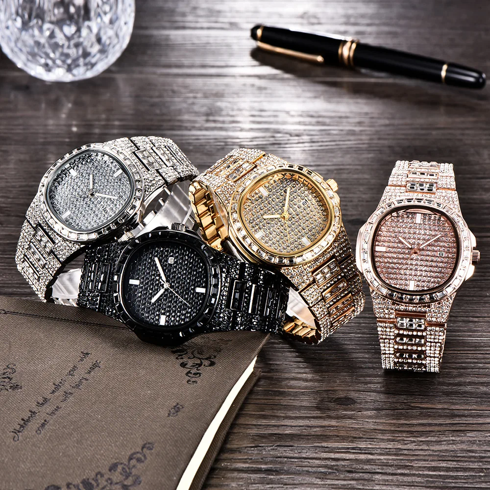Hot sale Hip Hop Watch Jewelry Iced out Rhinestone Bling Quartz Watch fashion Micro Pave Cubic Zircon Iced Out Watches Hip Hop, Custom
Hot sale Hip Hop Watch Jewelry Iced out Rhinestone Bling Quartz Watch fashion Micro Pave Cubic Zircon Iced Out Watches Hip Hop, Custom