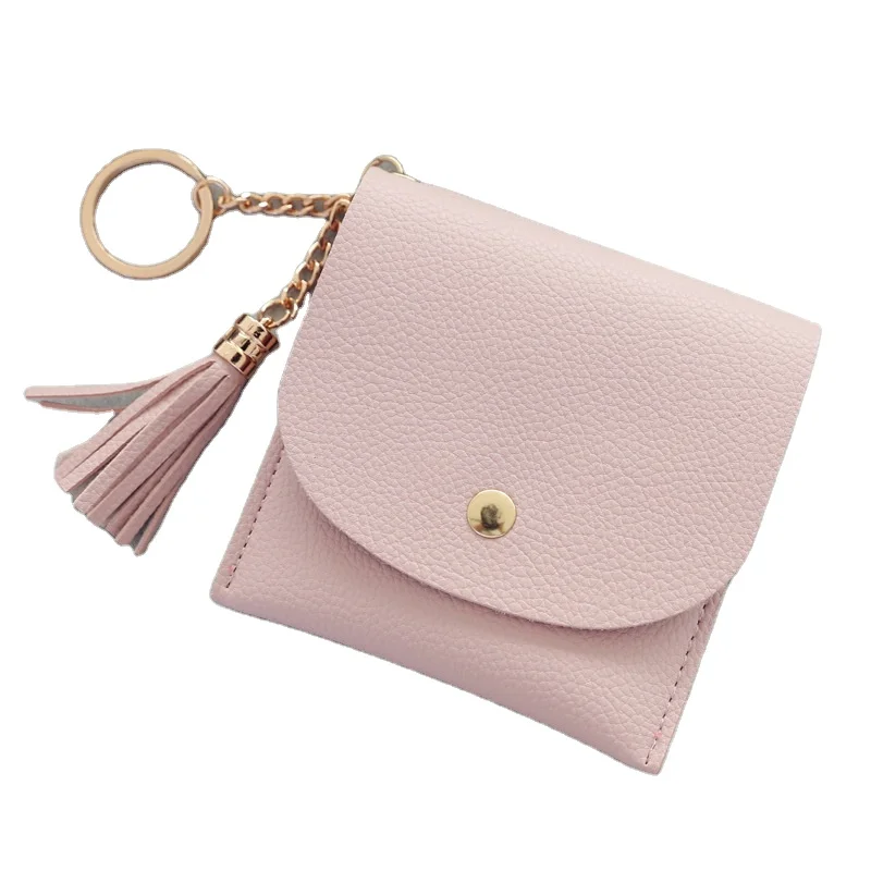 New Women's Simple Fashion Mini Slim PU Leather Luxury Card Holder Short Tassel Keychain Wallet
New Women's Simple Fashion Mini Slim PU Leather Luxury Card Holder Short Tassel Keychain Wallet