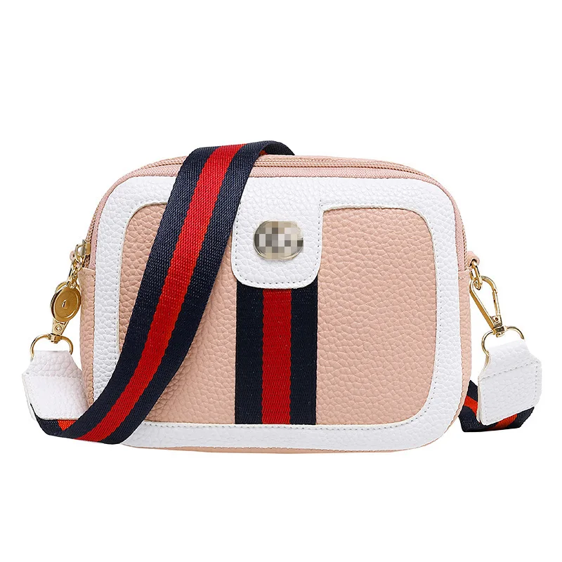 Spring and summer new simple women's shoulder messenger bag ribbon hit color fashion small square bag, Customized color
Spring and summer new simple women's shoulder messenger bag ribbon hit color fashion small square bag, Customized color