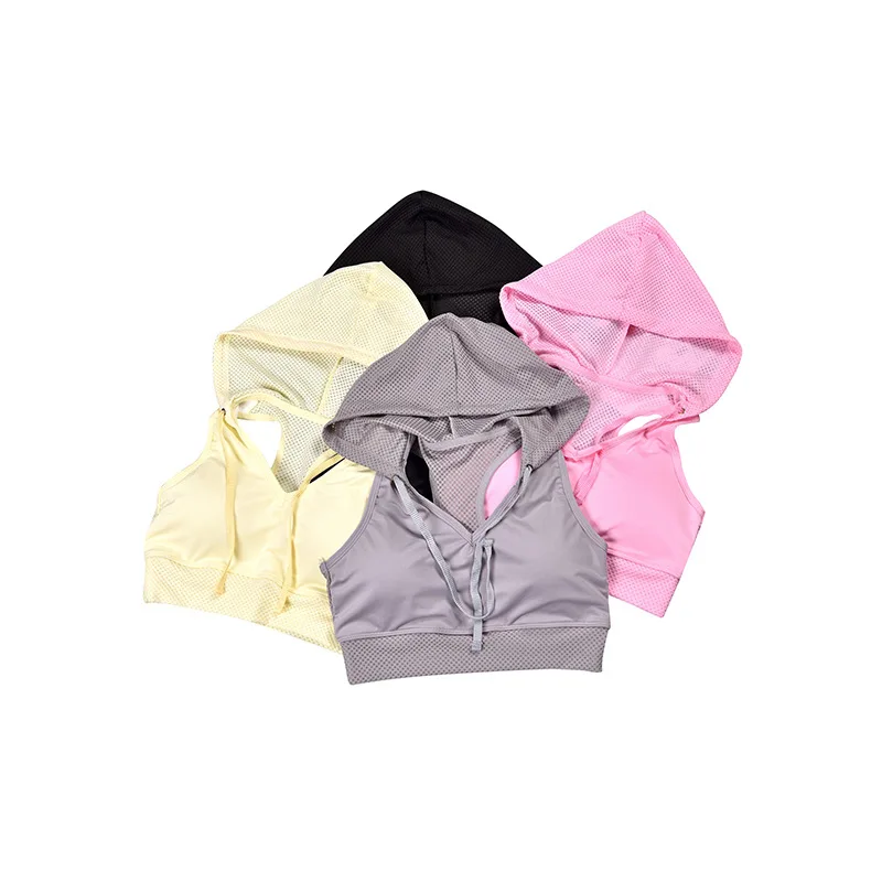 2019 Women Polyester Sport Fashion Workout Breathable Push Up Hooded Gym Sports Bra, Black yellow grey powder
2019 Women Polyester Sport Fashion Workout Breathable Push Up Hooded Gym Sports Bra, Black yellow grey powder