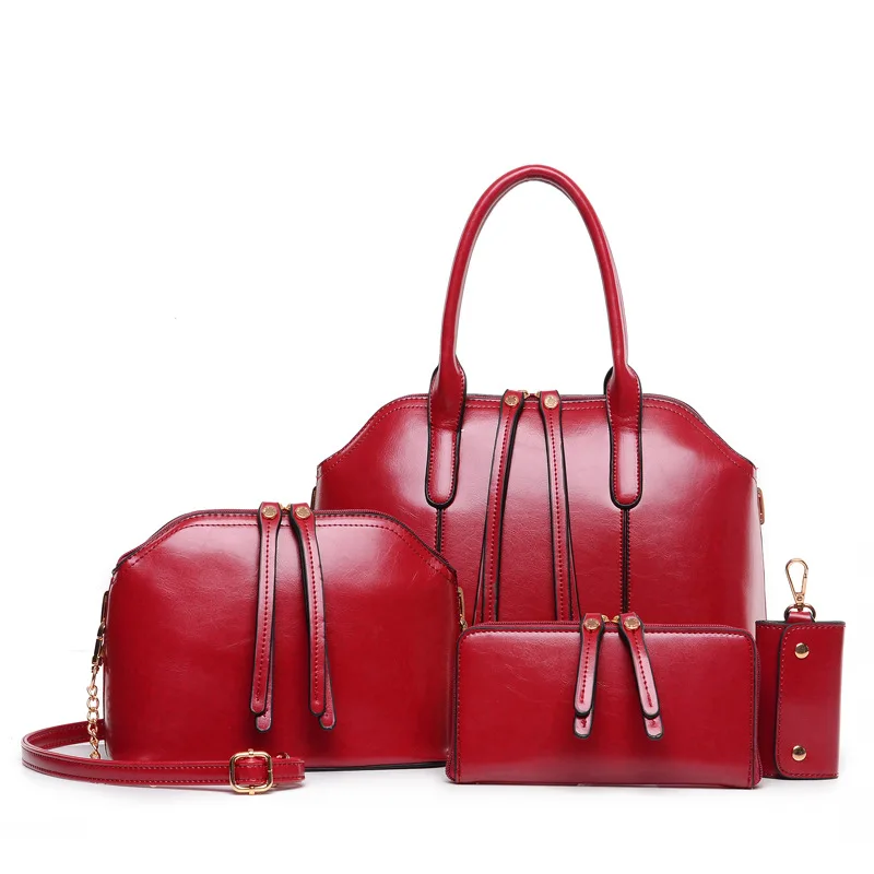 Qetesh Hot Sale 4pcs Set Bag Designer Handbag For Women Purses And Handbags Wholesalers, Customizable
Qetesh Hot Sale 4pcs Set Bag Designer Handbag For Women Purses And Handbags Wholesalers, Customizable