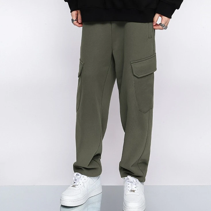 Spring and autumn new clothes pure color versatile men's trousers high street chic fashion casual trousers, Black
Spring and autumn new clothes pure color versatile men's trousers high street chic fashion casual trousers, Black