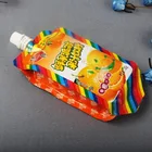 Orange Bag Aluminum Doypack Orange Juice Beverage Storage Packaging Bag For Kid Toddler