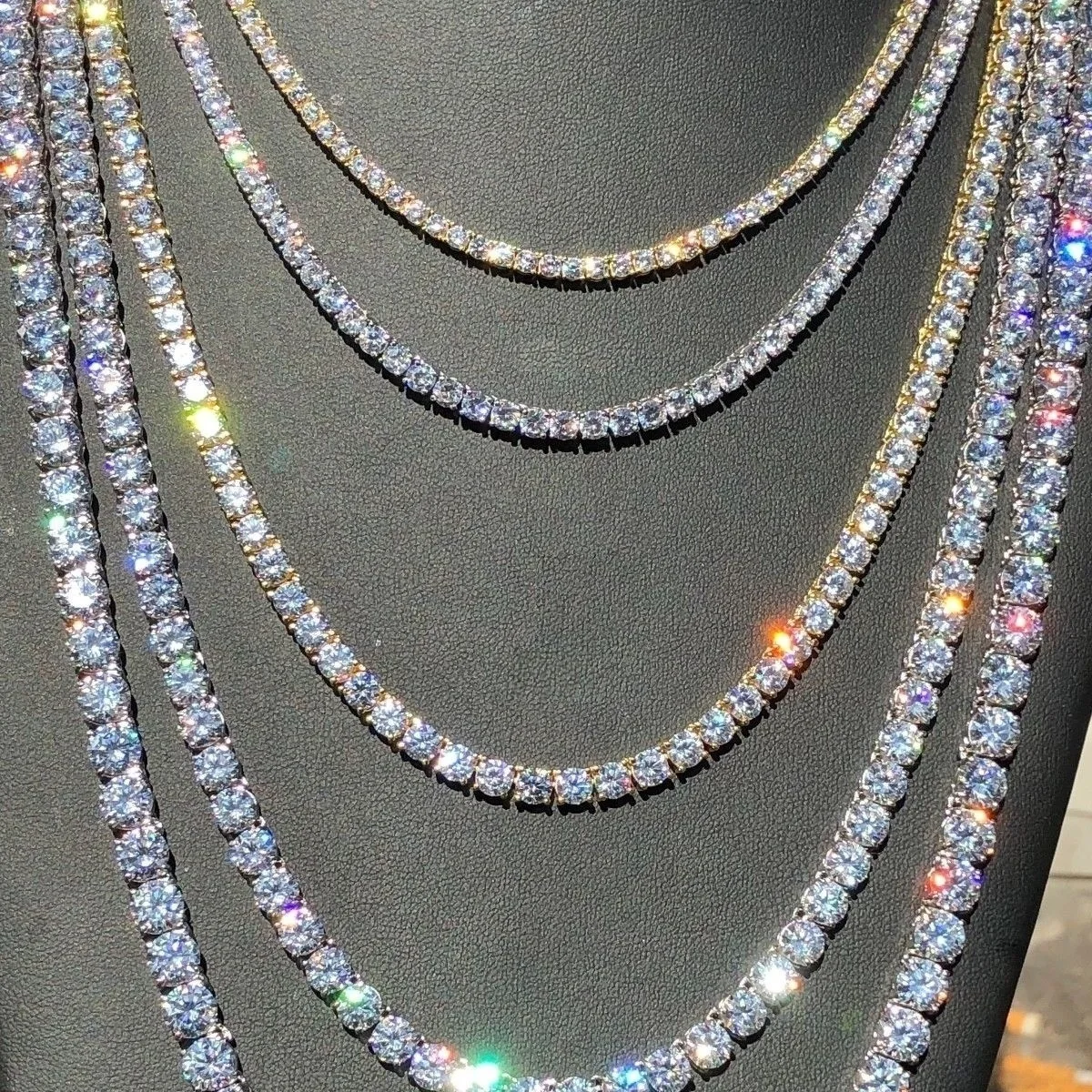 Fashion Copper Full Diamond Gold Plated Square Rhinestone Necklace Tennis Chain Necklace
Fashion Copper Full Diamond Gold Plated Square Rhinestone Necklace Tennis Chain Necklace