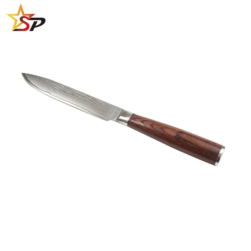 Professional 5 inch vg10 Damascus Knife Damascus Steel Kitchen Utility Knife With Pakka Wood Handle
Professional 5 inch vg10 Damascus Knife Damascus Steel Kitchen Utility Knife With Pakka Wood Handle