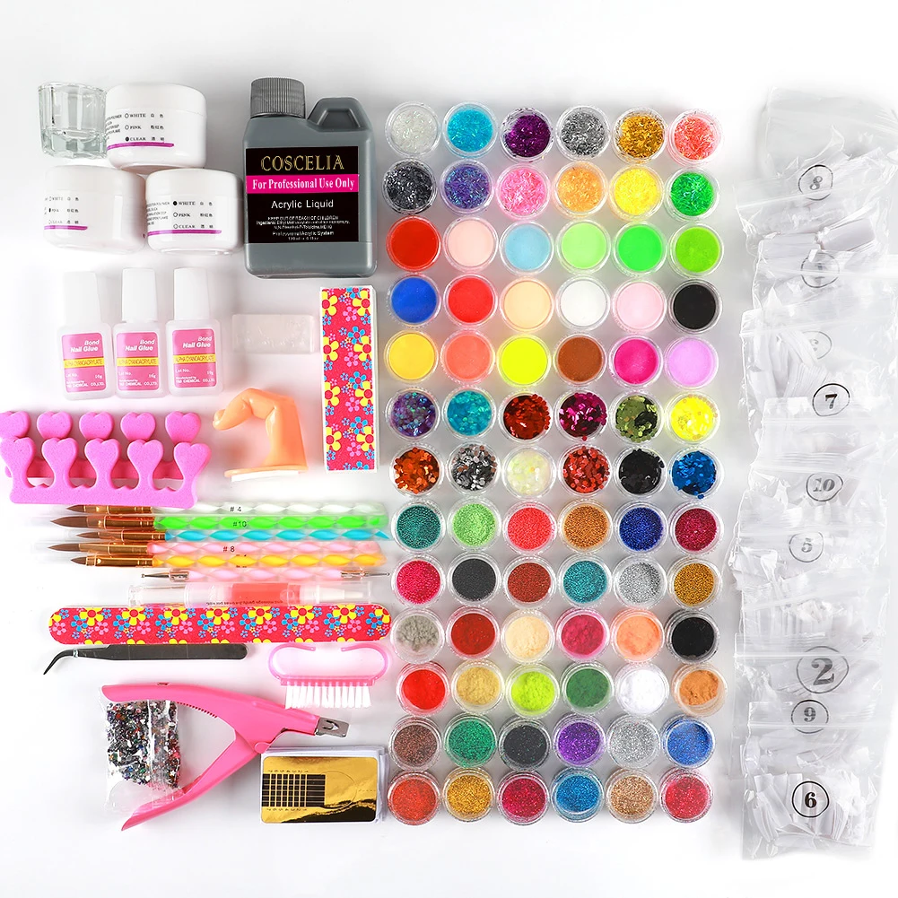 COSCELIA 3 Colors Acrylic Powder Acrylic Liquid Nail Glue Nail Decoration Kit Nail Art Beauty Natural Powder Eco-friendly MSDS
COSCELIA 3 Colors Acrylic Powder Acrylic Liquid Nail Glue Nail Decoration Kit Nail Art Beauty Natural Powder Eco-friendly MSDS