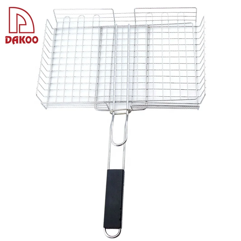 Stainless Steel Durable Barbecue BBQ Grilling Basket For Fish Steak Vegetable, Black
Stainless Steel Durable Barbecue BBQ Grilling Basket For Fish Steak Vegetable, Black