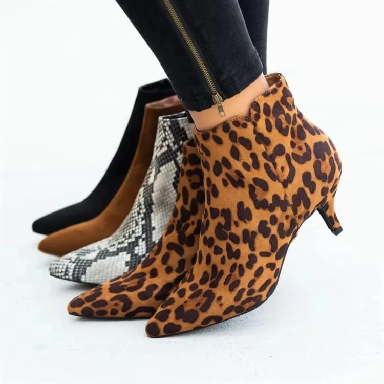 Winter Black Zipper Women Elastic Leopard Ankle Boots woman heel ladies boots shoes sandal tactical boot with zipper 
Winter Black Zipper Women Elastic Leopard Ankle Boots woman heel ladies boots shoes sandal tactical boot with zipper