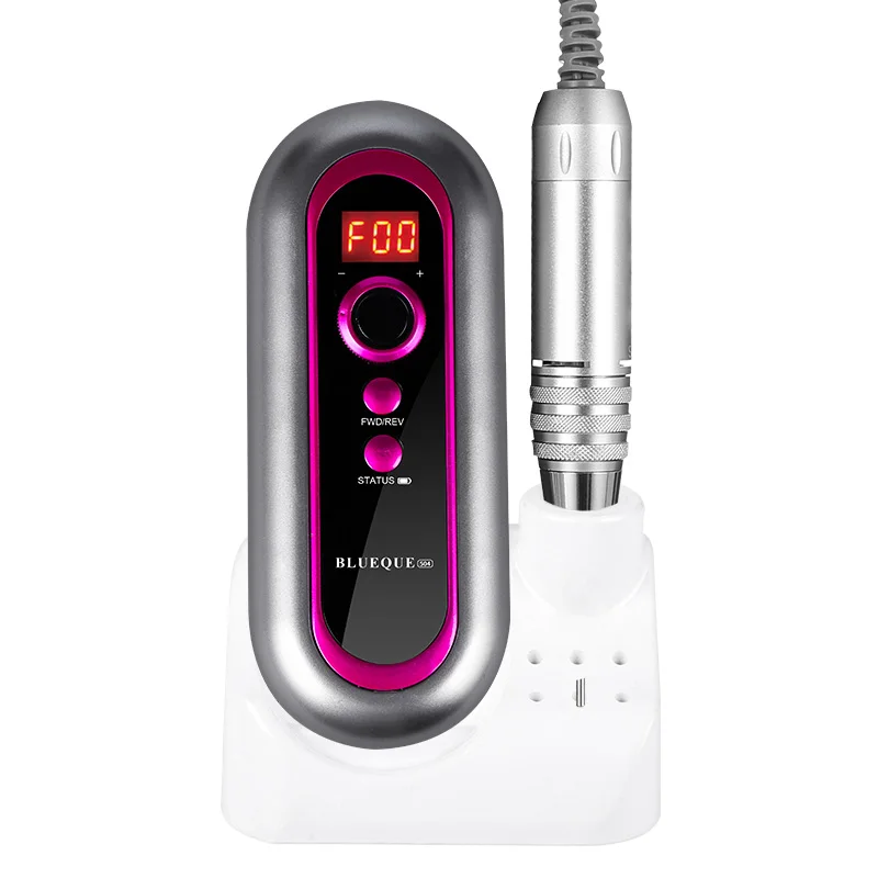 Professional Rechargeable 30000RPM Nail Drill Machine Electric Manicure Drill for Acrylic Nail High Speed Low Heat With Bottom, White silver black
Professional Rechargeable 30000RPM Nail Drill Machine Electric Manicure Drill for Acrylic Nail High Speed Low Heat With Bottom, White silver black