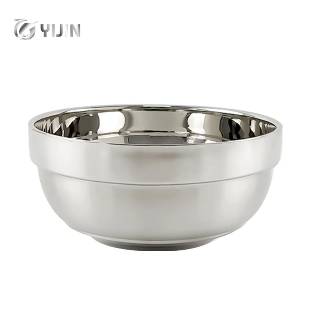 Wholesale korean style double-layer insulated soup serving bowl SUS304 stainless steel rice bowls, Silver
Wholesale korean style double-layer insulated soup serving bowl SUS304 stainless steel rice bowls, Silver