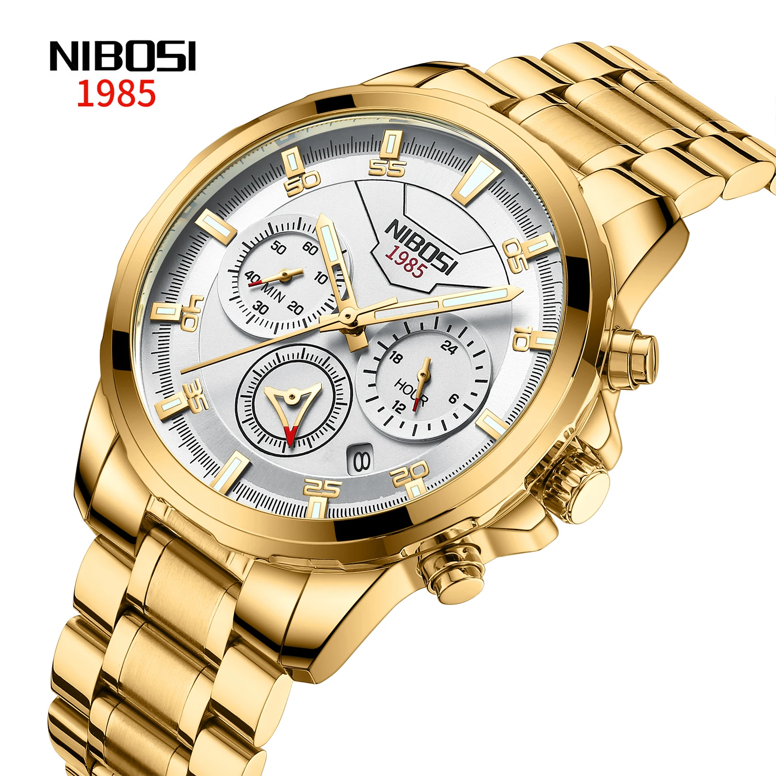 NIBOSI 2536 Quartz Watches Men Fashion Wrist Watch Stainless Steel Strap Wristwatches
NIBOSI 2536 Quartz Watches Men Fashion Wrist Watch Stainless Steel Strap Wristwatches