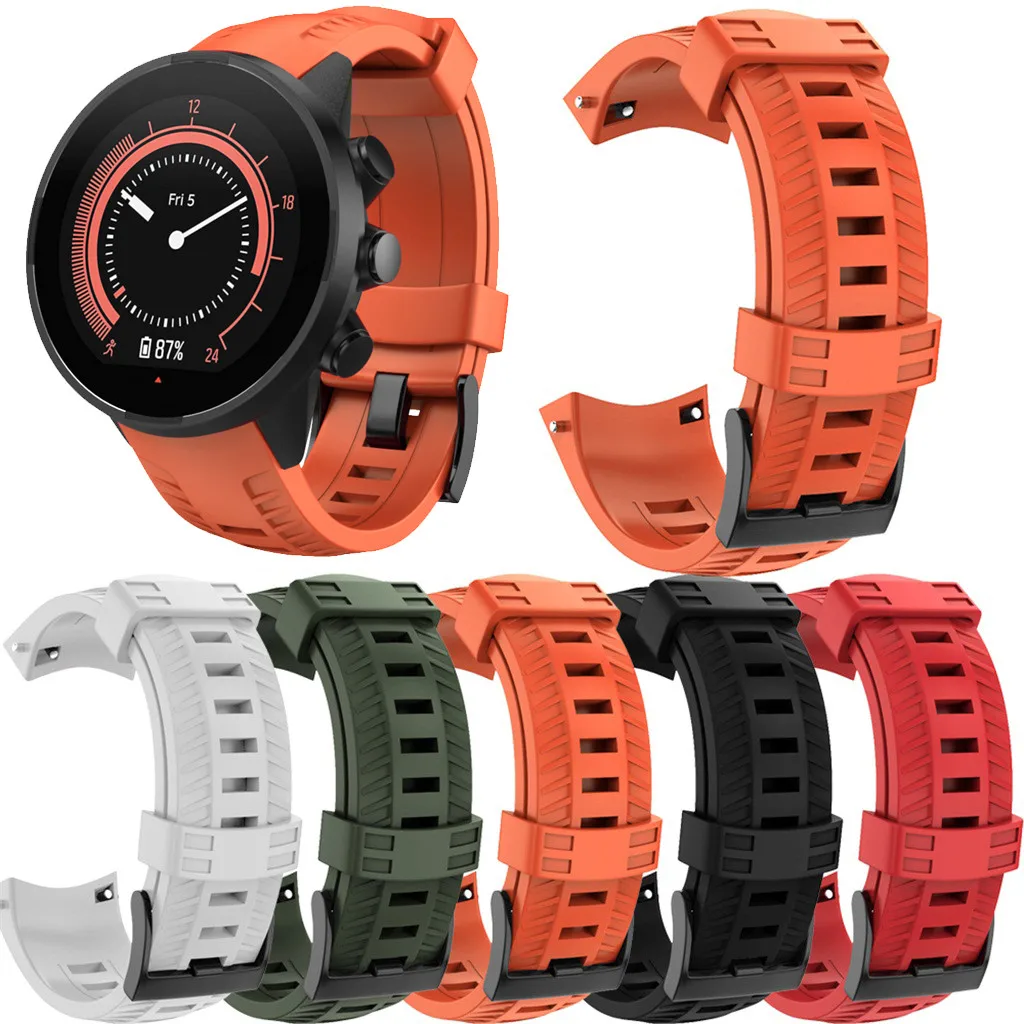 For Suunto 9 Bands,Sport Silicone Wrist Replacement Band Breathable Strap with Bracelet Buckle For Suunto 7 smartwatch
For Suunto 9 Bands,Sport Silicone Wrist Replacement Band Breathable Strap with Bracelet Buckle For Suunto 7 smartwatch