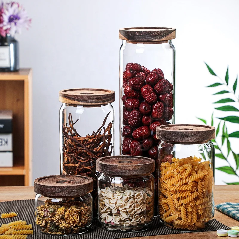 Wholesale High Borosilicate Round Shape Glass Storage Jars and Bottles with Nature Acacia Wooden Lid
Wholesale High Borosilicate Round Shape Glass Storage Jars and Bottles with Nature Acacia Wooden Lid