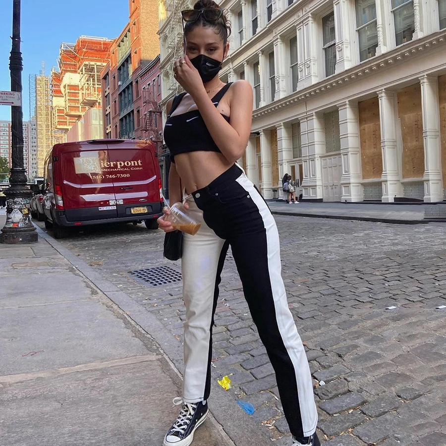 Kliou K20P10108 2021 New Arrivals Autumn Skinny White/Black Patchwork Pocket Button Pencil Pants Women Trousers
Kliou K20P10108 2021 New Arrivals Autumn Skinny White/Black Patchwork Pocket Button Pencil Pants Women Trousers