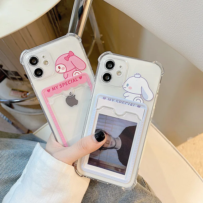 Wholesale Cute Cartoon Transparent cell phone case With Card Slot For Iphone 6 8 Plus X XS XR 11 12 Mini PRO MAX Casing, Same as the picture
Wholesale Cute Cartoon Transparent cell phone case With Card Slot For Iphone 6 8 Plus X XS XR 11 12 Mini PRO MAX Casing, Same as the picture