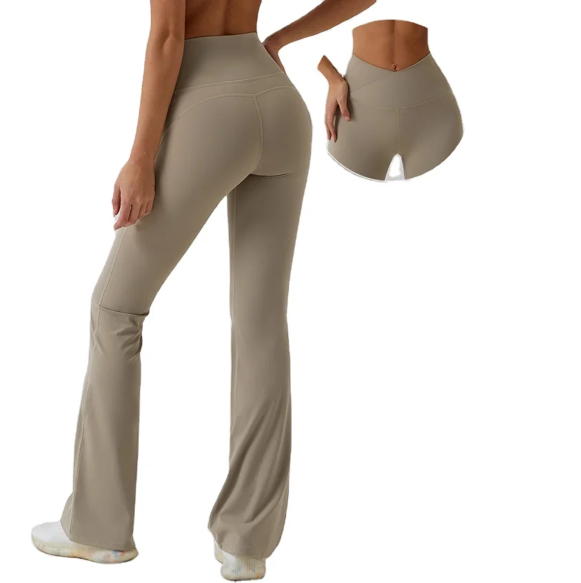 Whole sale customized logo high waist flared pants Dance sportswear fitness exercise yoga leggings with raised hips
Whole sale customized logo high waist flared pants Dance sportswear fitness exercise yoga leggings with raised hips