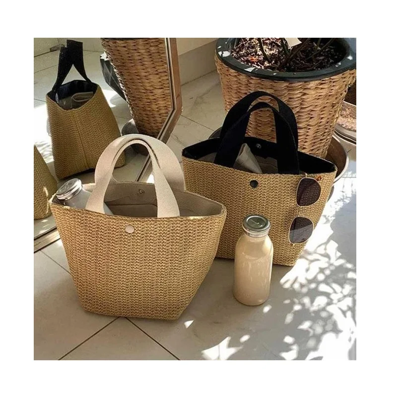 Luxury Bucket Countryside Straw Weaving Summer Beach Holiday woven bag retro leisure portable Handbags
Luxury Bucket Countryside Straw Weaving Summer Beach Holiday woven bag retro leisure portable Handbags