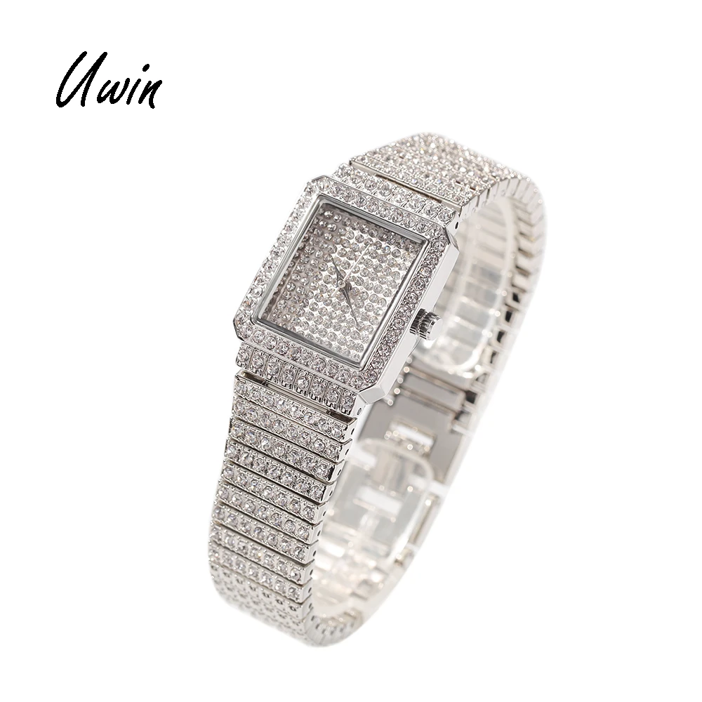 Hip Hop New Arrival Women Watches Bling Silver Gold Color Iced Out Small Size Square Shape Rapper Watches
Hip Hop New Arrival Women Watches Bling Silver Gold Color Iced Out Small Size Square Shape Rapper Watches