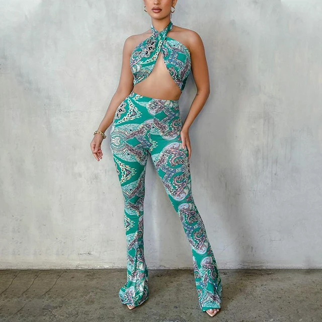 Fashion Cropped Top Halter Cross Ladies Sleeveless Jumpsuits Sleeveless Bodycon Jumpsuit, Blue,green
Fashion Cropped Top Halter Cross Ladies Sleeveless Jumpsuits Sleeveless Bodycon Jumpsuit, Blue,green