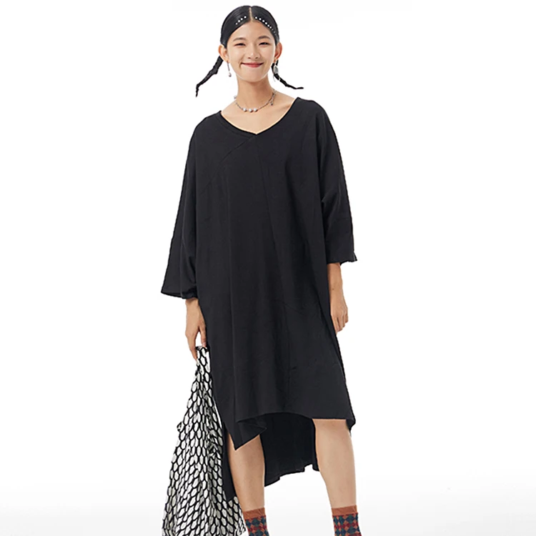 Spring New 2022 Plus Size Dress Asymmetric Dark Loose Clothing Mid-length Women's Dresses Irregular Design 3863
Spring New 2022 Plus Size Dress Asymmetric Dark Loose Clothing Mid-length Women's Dresses Irregular Design 3863