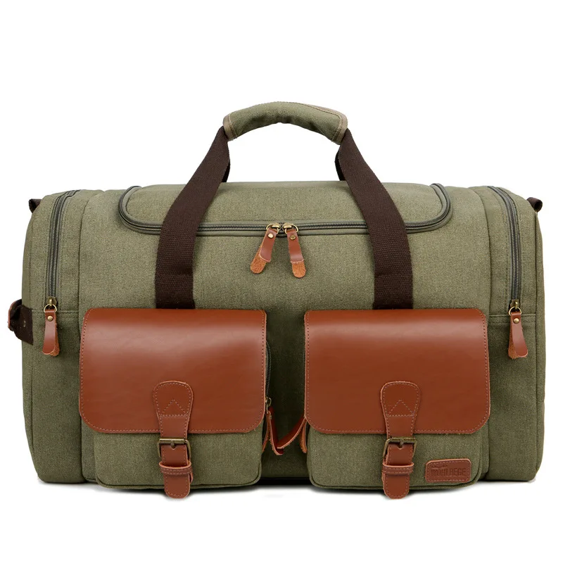 wholesale 42L large canvas and leather duffel bag with luggage sleeve weekender travel duffle bag for men women, Khaki, black,coffee,gray,green
wholesale 42L large canvas and leather duffel bag with luggage sleeve weekender travel duffle bag for men women, Khaki, black,coffee,gray,green