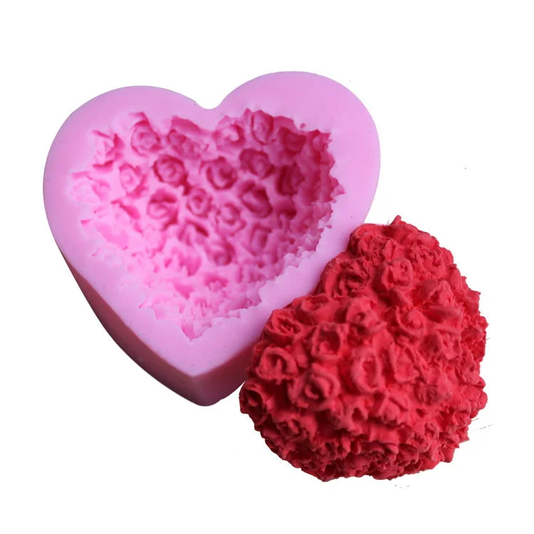 Hot Sale Custom Flower Shape Heart Fondant Cake Rose Baking Moulds Mold 3d Silicone, Pink
Hot Sale Custom Flower Shape Heart Fondant Cake Rose Baking Moulds Mold 3d Silicone, Pink