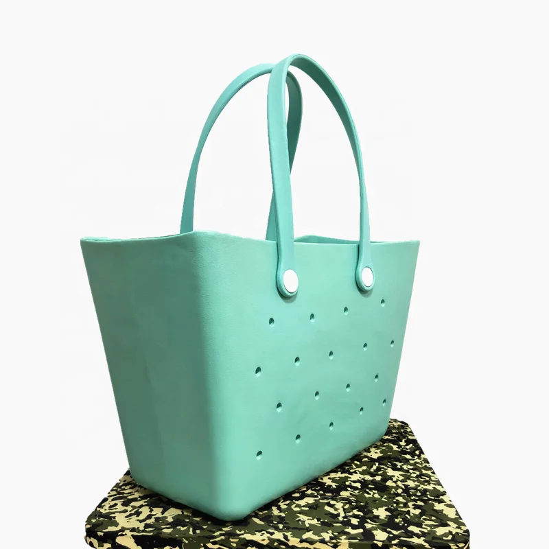 Popular Waterproof Woman EVA Tote Large Shopping Beach Silicone Bogg Bag Purse, Customizable
Popular Waterproof Woman EVA Tote Large Shopping Beach Silicone Bogg Bag Purse, Customizable