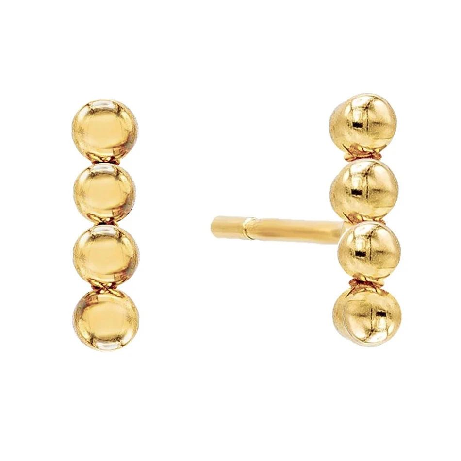 high quality 18k gold plated luxury jewelry trendy 925 sterling silver high polish ball stud earings for women party
high quality 18k gold plated luxury jewelry trendy 925 sterling silver high polish ball stud earings for women party