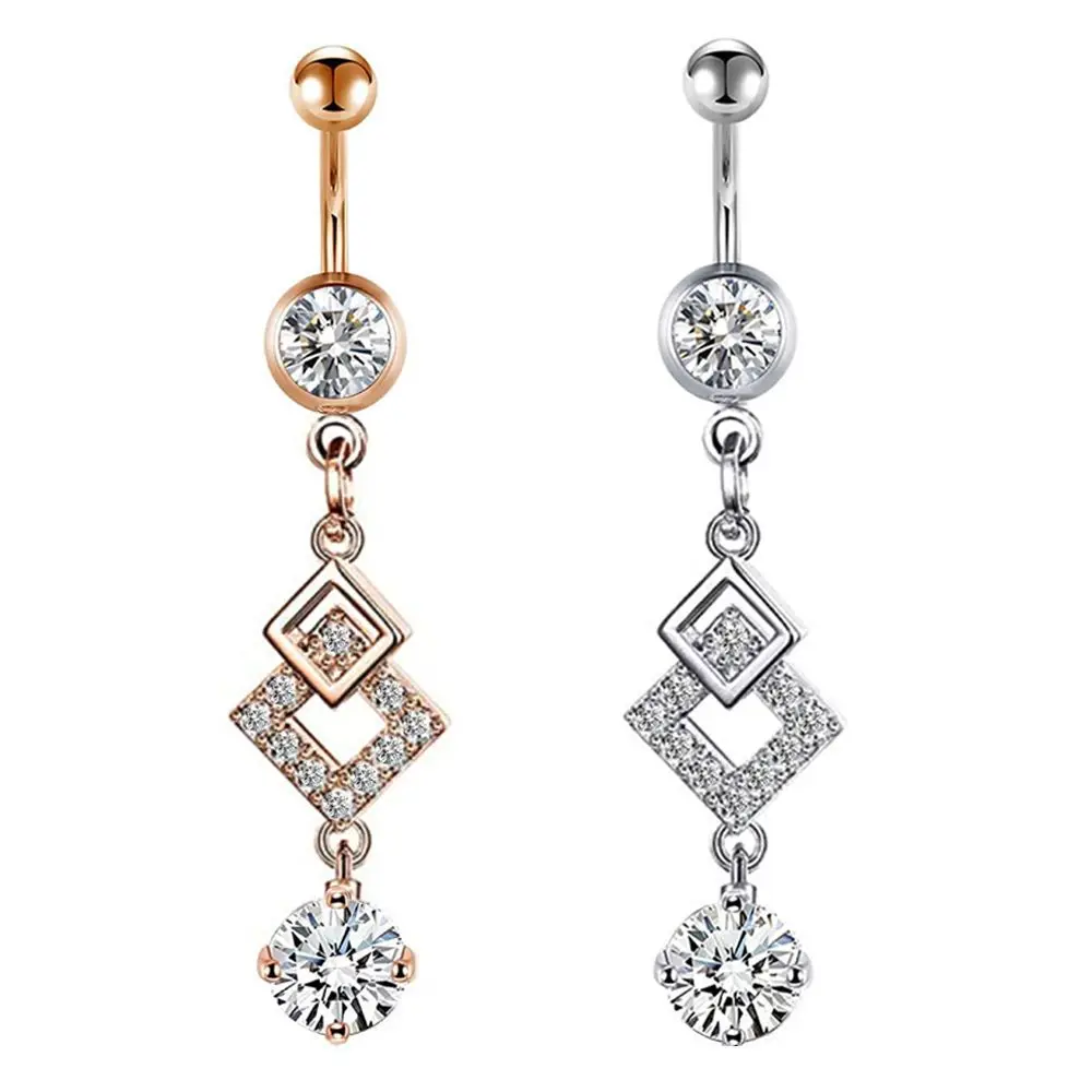 Stainless Steel Cubic Zirconia Bling Belly Navel Button Rings Long Dangle Geometric Piercing Jewelry Belly Piercing
Stainless Steel Cubic Zirconia Bling Belly Navel Button Rings Long Dangle Geometric Piercing Jewelry Belly Piercing