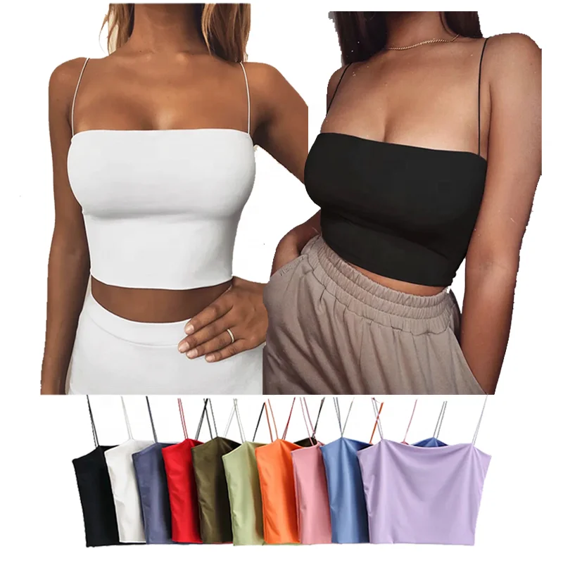 Women's Summer Bar Crop Top Sexy Elastic Cotton Camis Sleeveless Spaghetti Strap Double Layer Tank Top
Women's Summer Bar Crop Top Sexy Elastic Cotton Camis Sleeveless Spaghetti Strap Double Layer Tank Top
