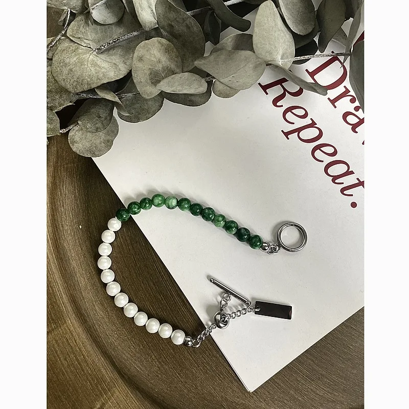Shangjie OEM Natural Stone Bead Bracelet New Niche Design Green Stone Adjustable Bracelet For Women
Shangjie OEM Natural Stone Bead Bracelet New Niche Design Green Stone Adjustable Bracelet For Women