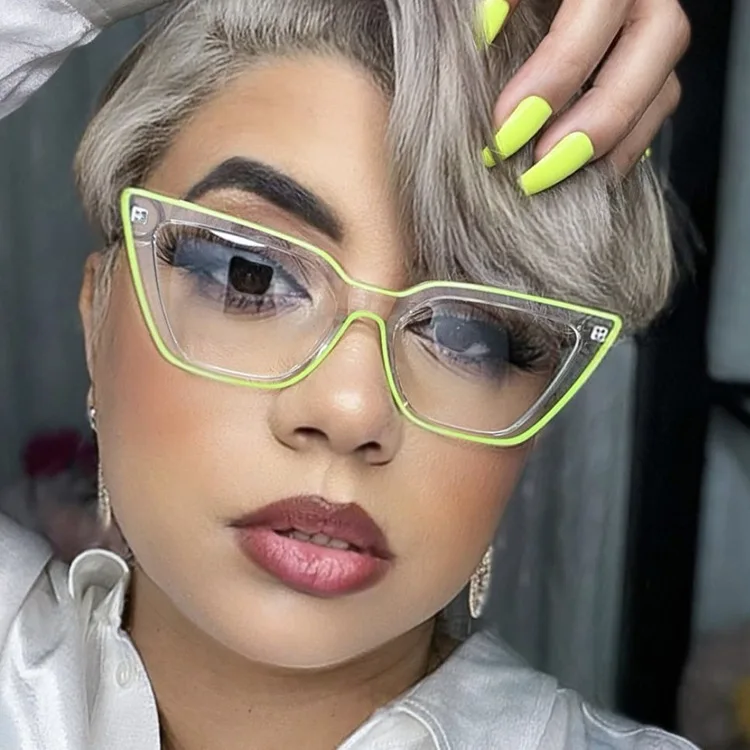 2022 Cat Eye Anti Blue Light Glasses Frame Women Fashion Transparent Myopia Optical TR90 Green Pink Eyeglasses Frames
2022 Cat Eye Anti Blue Light Glasses Frame Women Fashion Transparent Myopia Optical TR90 Green Pink Eyeglasses Frames
