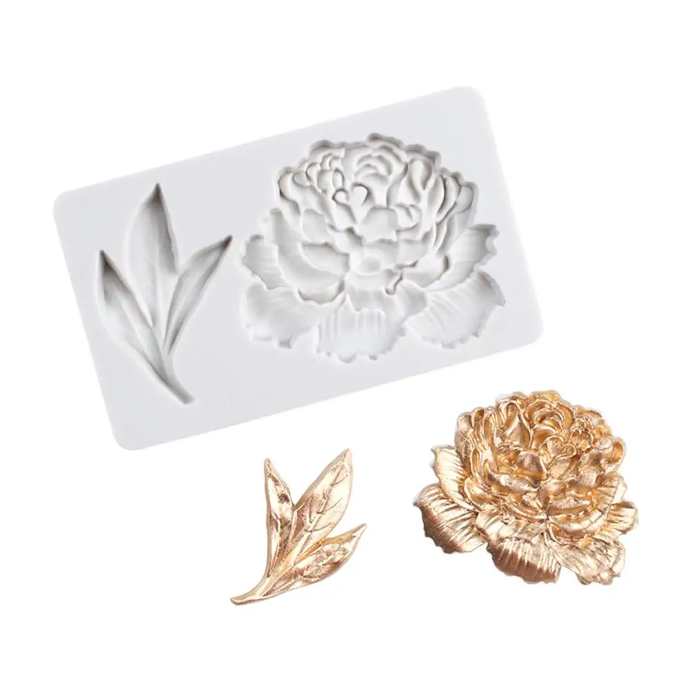 Peony flower peony leaf single-sided stamping mold fondant cake silicone mold home baking tools
Peony flower peony leaf single-sided stamping mold fondant cake silicone mold home baking tools