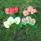Factory wholesale small anthurium plant simulation flower green mini pots plants Decorative+Flowers best selling 2019