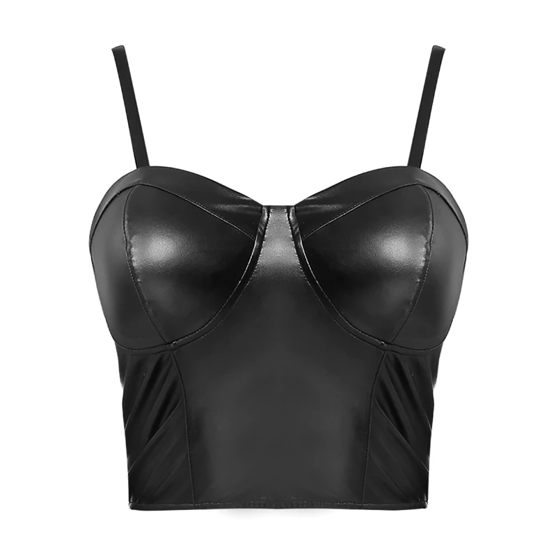 iEFiEL Women PU Leather Sexy Lingerie Underwear Sleeveless Back Zipper Slim Corset Tank Tops
iEFiEL Women PU Leather Sexy Lingerie Underwear Sleeveless Back Zipper Slim Corset Tank Tops