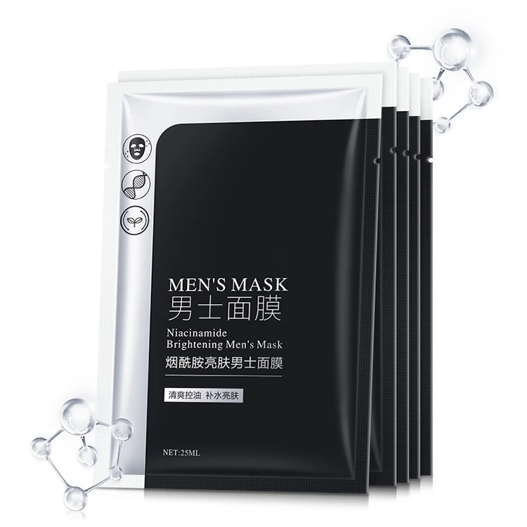 BINGJU Niacinamide Brightening Mens Mask Refreshing Oil Control Deep Cleansing Moisturizing Activated Carbon Black Men's Mask
BINGJU Niacinamide Brightening Mens Mask Refreshing Oil Control Deep Cleansing Moisturizing Activated Carbon Black Men's Mask