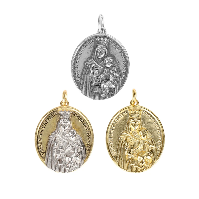 Religious Figure Necklace women 925 sterling silver Relief Holy Mary Virgin Mary pendant
Religious Figure Necklace women 925 sterling silver Relief Holy Mary Virgin Mary pendant