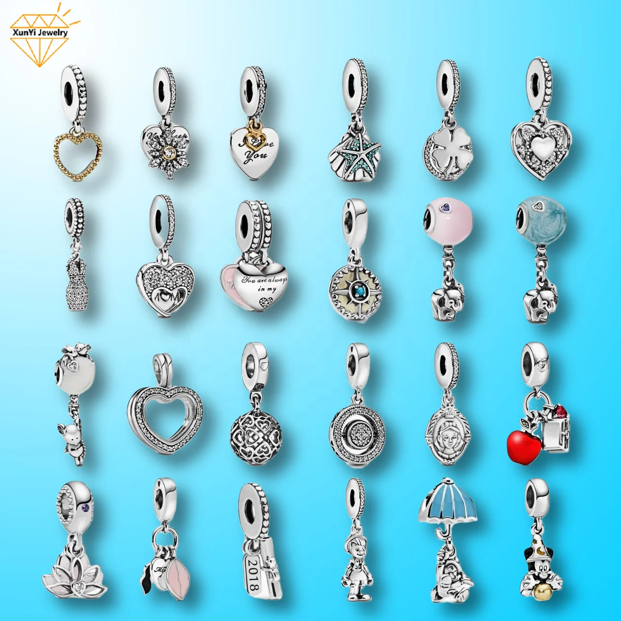 Hot sales pendants for women DIY charms for bracelet for women 925 sterling Silver jewelry
Hot sales pendants for women DIY charms for bracelet for women 925 sterling Silver jewelry