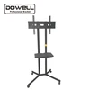 Hot selling metal universal height adjustable stand tv mount trolley