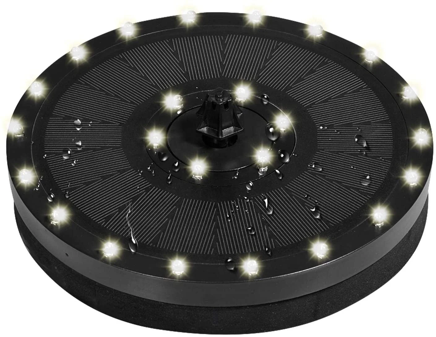24 LED Lights Built-in 2000mAh Battery Solar Powered Fountain Pump 3.5W Solar Panel Water Bird Bath Fountain
24 LED Lights Built-in 2000mAh Battery Solar Powered Fountain Pump 3.5W Solar Panel Water Bird Bath Fountain