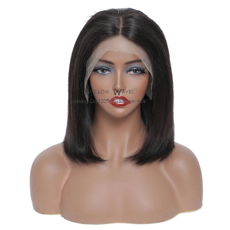 Mellow Waves Malaysian Hair 13*4 Lace Front Wigs for Women Natural color Straight 100% human virgin short bobo Wig
Mellow Waves Malaysian Hair 13*4 Lace Front Wigs for Women Natural color Straight 100% human virgin short bobo Wig