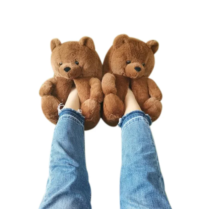 Winter Indoor House Animal Plush Warm Cute Fuzzy Design Women Girls house shoes Teddy Bear Slippers, Picture shows
Winter Indoor House Animal Plush Warm Cute Fuzzy Design Women Girls house shoes Teddy Bear Slippers, Picture shows